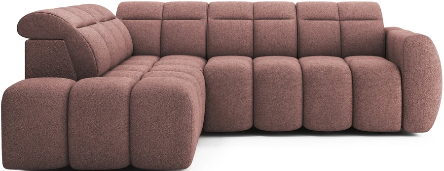 Kampinė sofa Falconn, rožinė