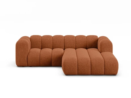 Modular Right Corner Sofa, "Lupine", 3 Seats, 230x177x70, Brick