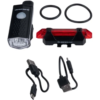 LED DVIRAČIO ŠVIETIMO RINKINYS PRIEKINIS IR GALINIS DUNLOP USB ĮKROVIMAS
