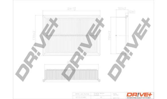 Oro filtras Dr!ve+ DP1110.10.0487