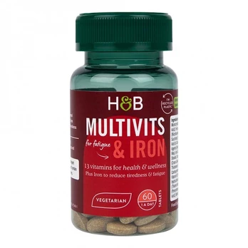 HOLLAND & BARRETT MULTIVITS & IRON maisto papildas, 60 tablečių