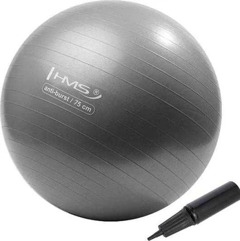 Gimnastikos kamuolys HMS YB02N, pilkas, 75 cm