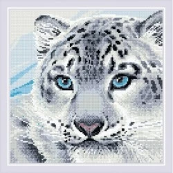 Snow Leopard - Deimantinės Mozaikos rinkinys iš RIOLIS Nr.: AM0040