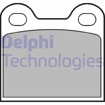 Stabdžių trinkelių rinkinys, diskinis stabdys DELPHI LP21