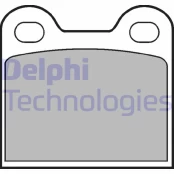 Stabdžių trinkelių rinkinys, diskinis stabdys DELPHI LP21 kaina