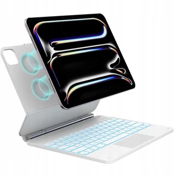 Dėklas Typecase Edge su klaviatūra do iPad Pro 13" 2024/2025 balta