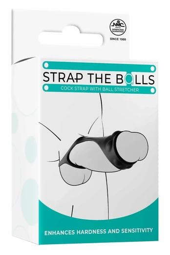 NMC Silicone Adjustable Strap with Ball Support Black 8.9cm