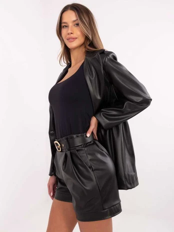 Rue Paris Šortai-IT-SN-FL8701.97-juoda