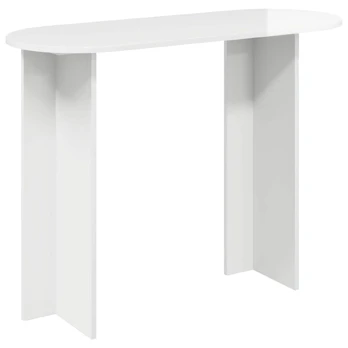Konsolinis stalas Itin blizgi balta 100 x 39,5 x 75 cm