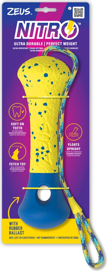 Zeus Nitro - Weighted Stick - Yellow and Blue - 26cm