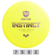 Diskgolfo diskas Fairway Driver NEO INSTINCT Evolution Yellow kaina