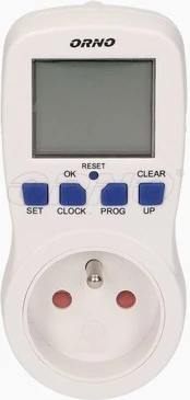 Adapteris Orno Polska Weekly Digital Timer With LCD Display, balta