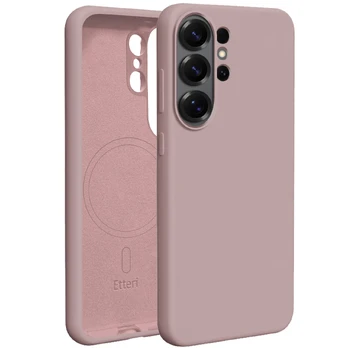 Dėklas Telforceone Etteri Silicone Mag case for Samsung Galaxy S26 Ultra light pink