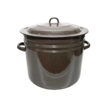Emaliuotas puodas, rudos sp., 40 L