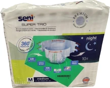 Sauskelnės Seni Super Trio, Medium, 10 vnt. kaina