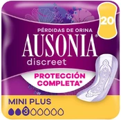 Ausonia DISCREET mini plus incontinence pads 20 units kaina