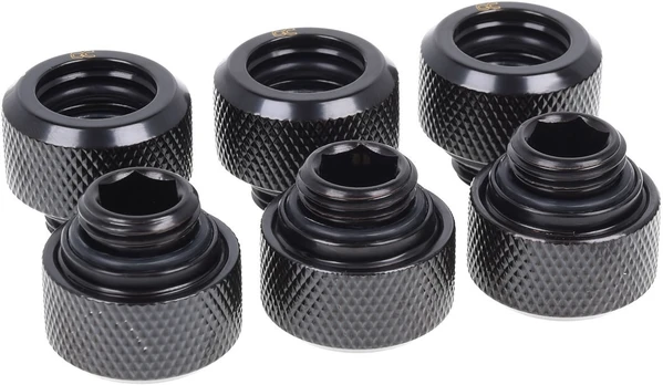 Alphacool Fitting 1/4" - 13mm, 6 pieces (17377)