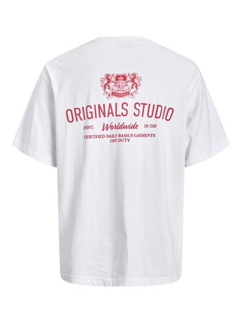 Marškinėliai vyrams, Balta, Cambridge emblem back tee