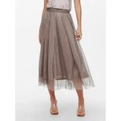 ONLY Midi sijonas 15214303 Ruda Regular Fit