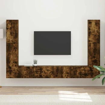 TV staliukas 4 pcs Rūkyta ąžuolas
