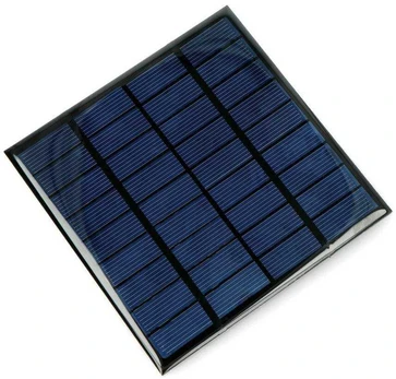 1.2W / 9V saulės panelė 115x115x3mm