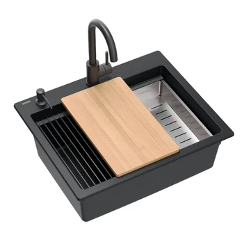 Plautuvė Quadron Kurt 110, granitas, 50 cm x 59.5 cm x 21.5 cm