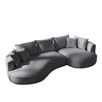 Kampinė sofa Venedik, tamsiai pilka