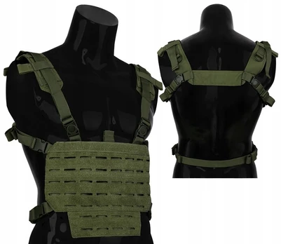 Taktinė liemenė Mil-Tec Chest Rig Laser Cut, Olive, Universalus