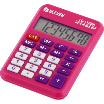 Kišeninis skaičiuotuvas Eleven Lc110nr-pk, rožinis