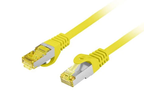 PATCHCORD KAT.6A S/FTP LSZH CU 1M Geltonas FLUKE PASSED LANBERG
