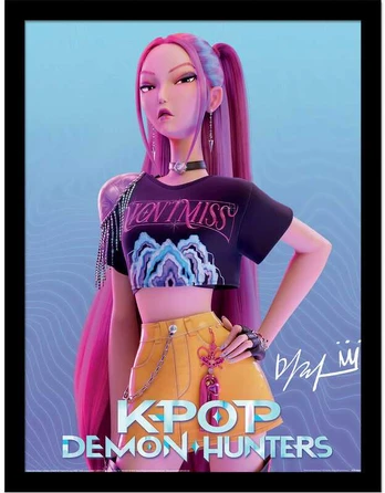 Pyramid KPop Demon Hunters Mira Framed print