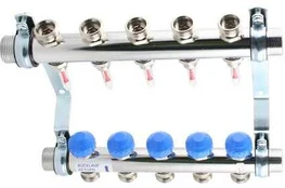 Watts Manifold 5 kredse m/flowmeter