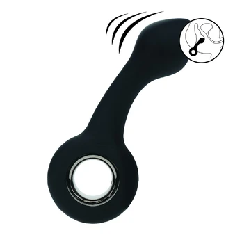 LEVELZ plicity Vibrating Silicone Prostate Stimulator Loop Black Rechargeable