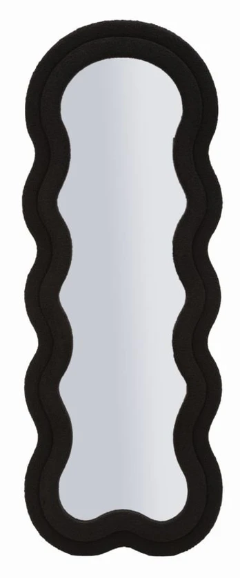 Sieninis veidrodis Teddy, Juoda, 60 × 160 × 4 cm