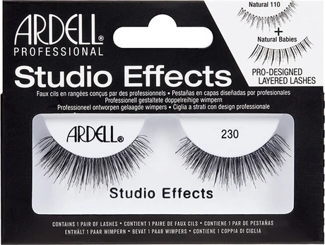 Dirbtinės blakstienos ant juostelės juodos Studio Effects 230 Ardell 1 pora