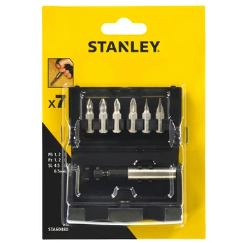 Stanley STA.Rinkinys sukimo antgalių 6el. + UCHWYT