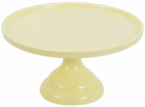 Allc Tortinė ant kojelės, geltona 23,5cm