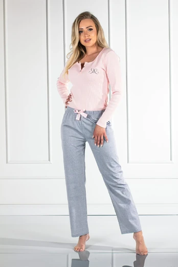 Pižama Linda Pink-Grey
