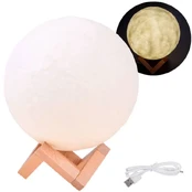 Naktinė lempa Moon Moon Light 3D 18cm ZA3826 kaina