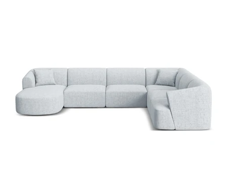 Modular Panoramic Right Corner Sofa, "Campi", 7 Seats, 330x255x70 Made in Europe