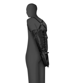 Ouch By Shots Lace-up Full Sleeve Arm Restraint - Juodas
