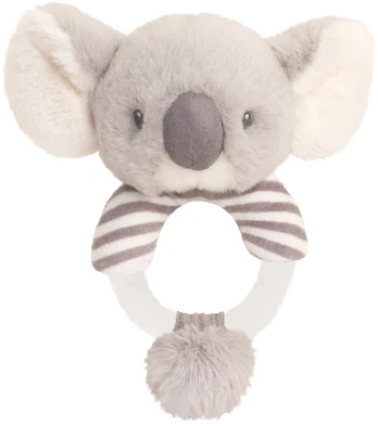 Keel Toys Keeleco Cozy Koala Ring Rattle, 14 cm