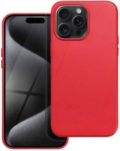 Dėklas Oem Leather Mag Cover for IPHONE 15 PRO MAX red kaina