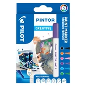 Pilot - Pintor Creative Marker box with 6 classic colors (Fine tip) kaina
