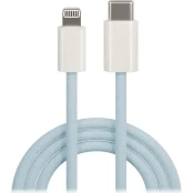 Maxlife MXUC-06 cable USB-C - Lightning 1,0 m 20W blue nylon kaina
