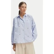 Weekend Max Mara Marškiniai Butterfly 2615111042 Žydra Regular Fit