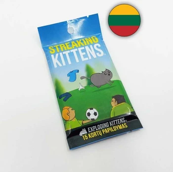 Stalo žaidimo papildymas Kadabra Exploding Kittens Streaking Kittens, LT
