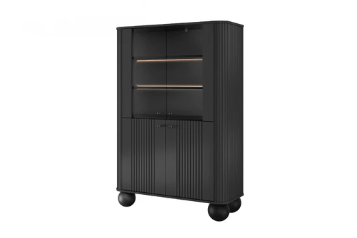 Vitrine Vesper - Black / Black Handles