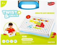 Mozaikiniai blokeliai tekinimo žaidimo grąžtas MEGA CREATIVE 482948 kaina