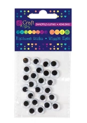 Lipnios judančios akys, 10mm, 24vnt. kaina